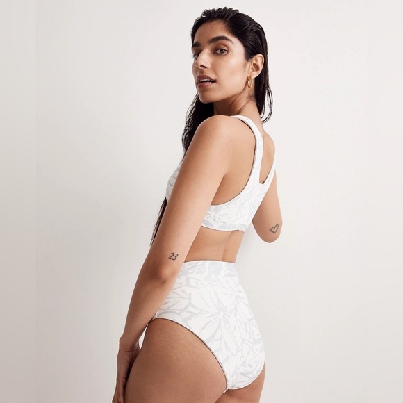 Madewell High-Cut Reversible Bikini Bottom - Picture 3 of 12